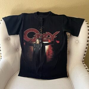 Black Graphic Ozzy Osbourne Tour T-Shirt
